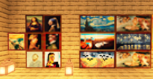 Beautiful Paintings (Add-on for default texture pack)