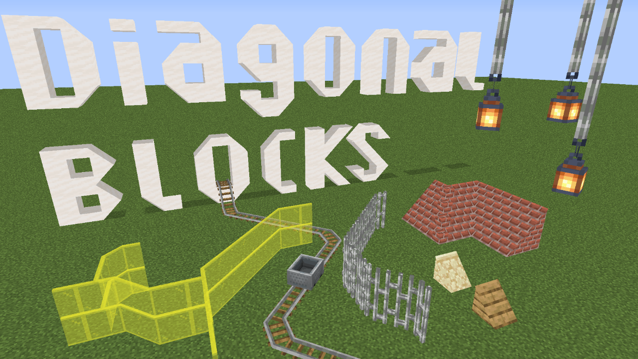 Now blocks. Диагональ майнкрафт блока. Блоки по диагонали майнкрафт. Невермайнд мод майнкрафт. §Diagonal Blocks.