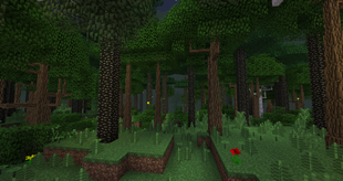 minecraft mod Dynamic Trees – The Twilight Forest