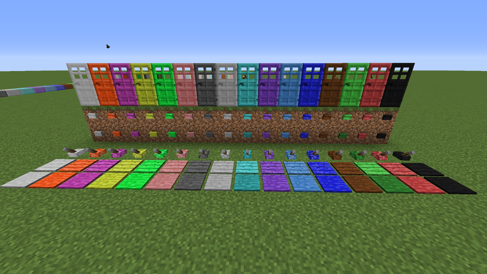Мод на разноцветные блоки 1.12.2