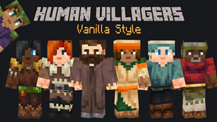 minecraft mod Human Villagers – Vanilla Style