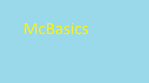 McBasics