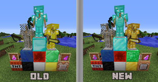 New Default Textures in older Versions + Better Beds, Iron Bars, Glass Pane, Rain Sounds, and more…