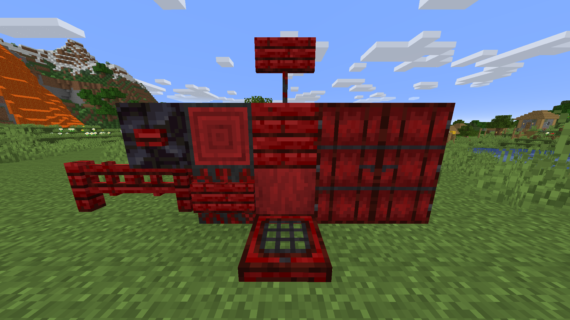 Ред майн сервер. Ред майнкрафт. Красный цвет vftyrhfan. At 43 Red Block. Чем заряжать Nether Blaster на майнкрафт сервере.