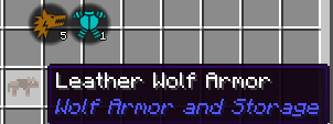Wolf Armor and Storage Legacy Aspects
